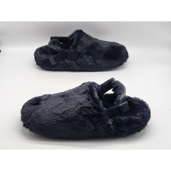 Nike Calm Mule SE Women Faux Fur Comfy Black Slides FZ3119-001 Size 6‎ - Picture 3 of 9